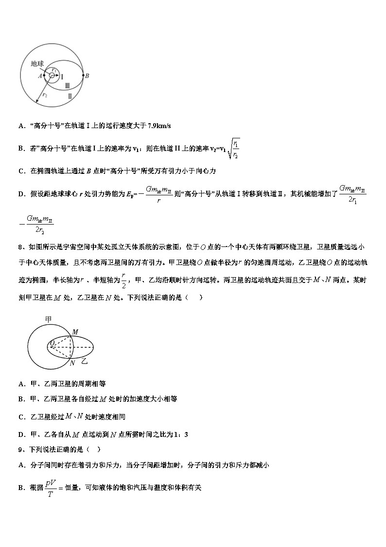 安徽省滁州市九校联谊会2026届高考物理五模试卷含解析第3页