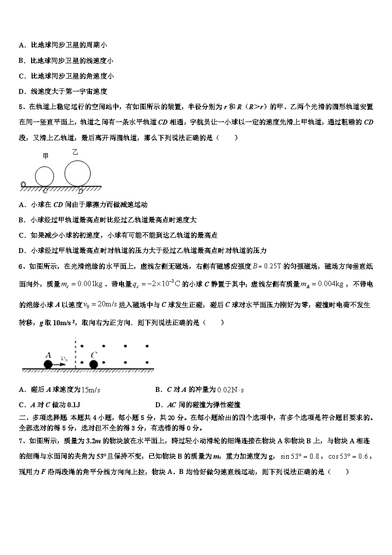 安徽省滁州市民办高中2026届高考物理必刷试卷含解析第2页