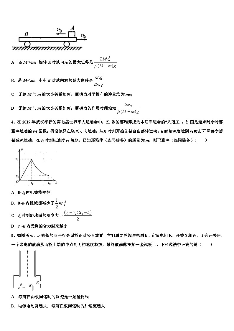 安徽省安庆七中2026届高三第四次模拟考试物理试卷含解析第2页