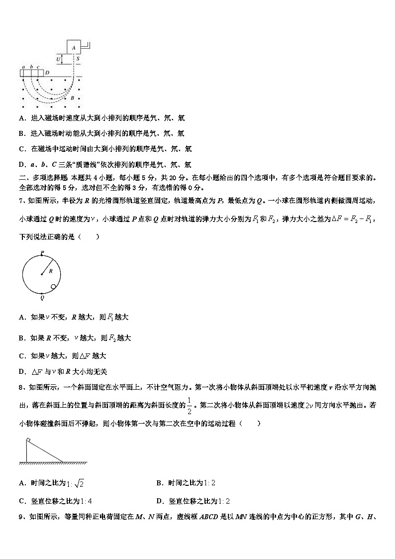安徽省亳州市蒙城县第一中学2026届高三下学期一模考试物理试题含解析第3页