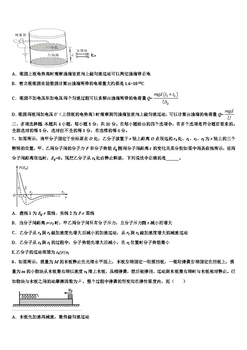 安徽省滁州市海亮外国语学校2026届高三第二次联考物理试卷含解析第3页