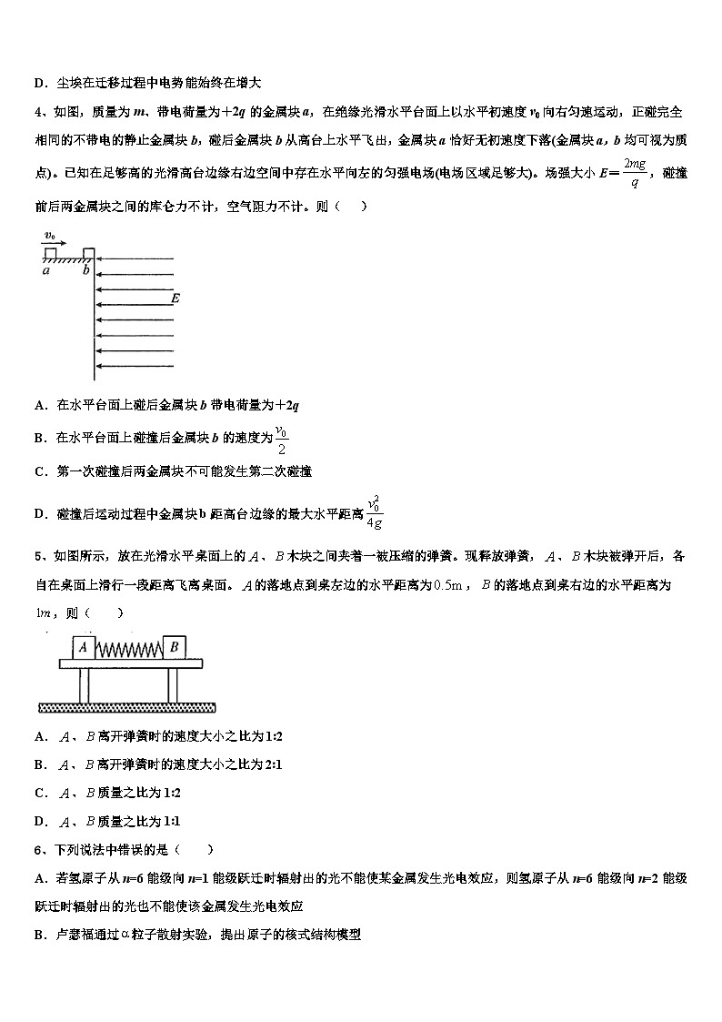 安徽省凤阳中学2026届高考冲刺物理模拟试题含解析第2页