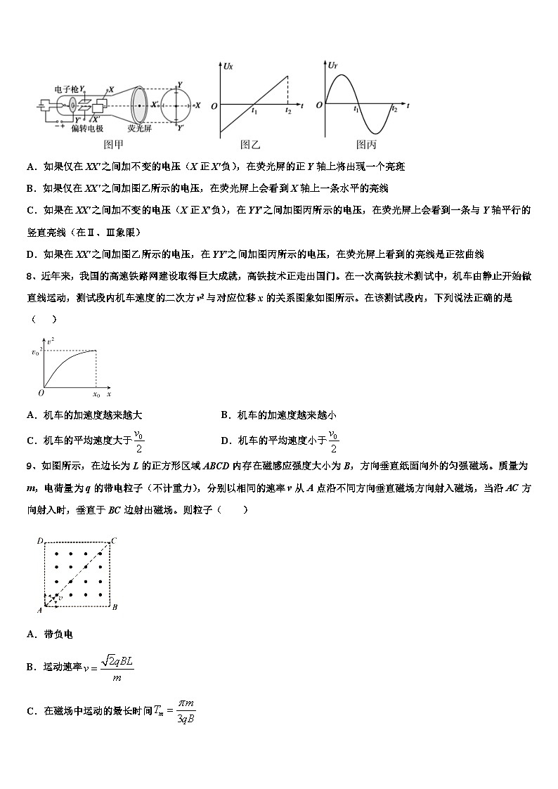 安徽省安庆市第十中学2026届高考物理四模试卷含解析第3页