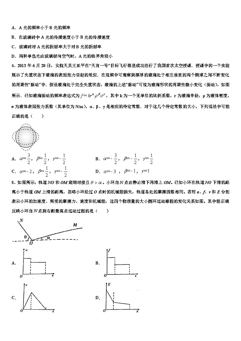 安徽省合肥市第十一中学2026届高考物理一模试卷含解析第2页