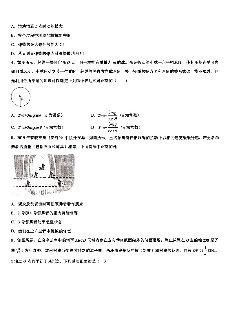 安徽省阜阳市重点中学2026届高三3月份模拟考试物理试题含解析第2页