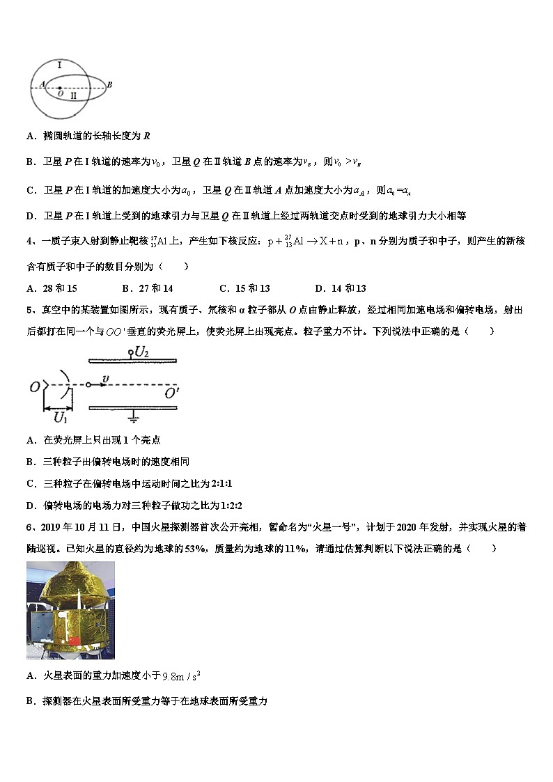 安徽省阜阳市颍州区阜阳三中2026届高三第二次诊断性检测物理试卷含解析第2页