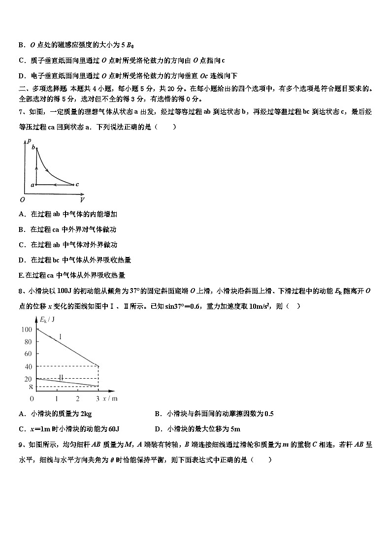 安徽省蚌埠市三县联谊校2026届高三最后一卷物理试卷含解析第3页