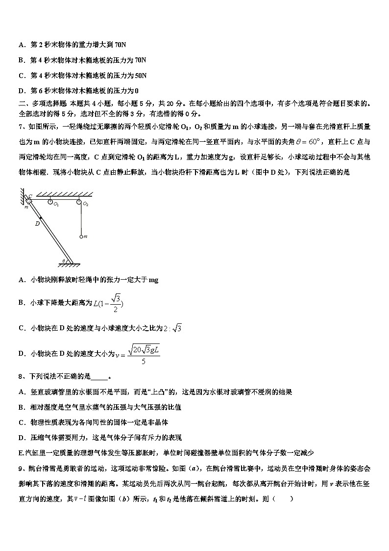 安徽省阜阳市第五中学2026届高三下学期第六次检测物理试卷含解析第3页