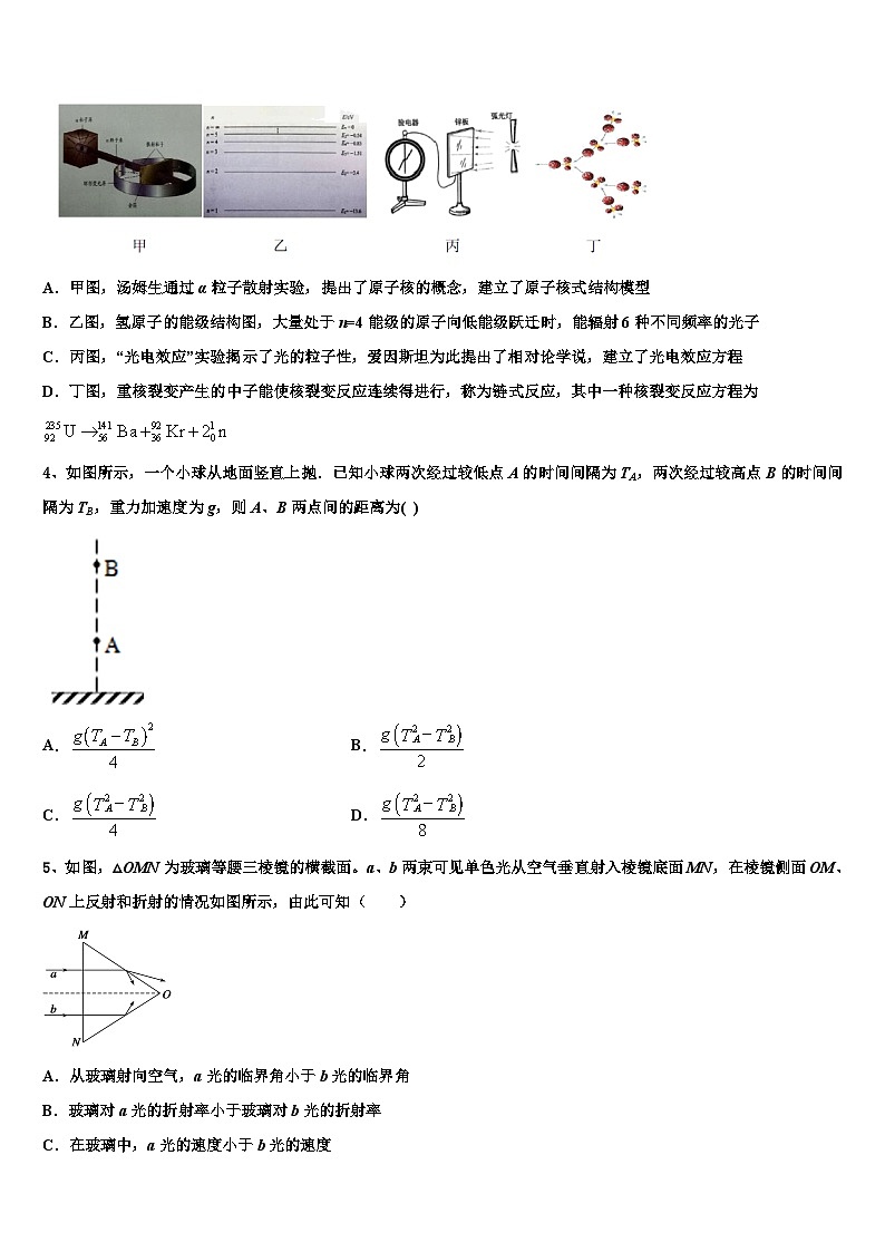 安徽省肥东第二中学2026届高三第二次调研物理试卷含解析第2页