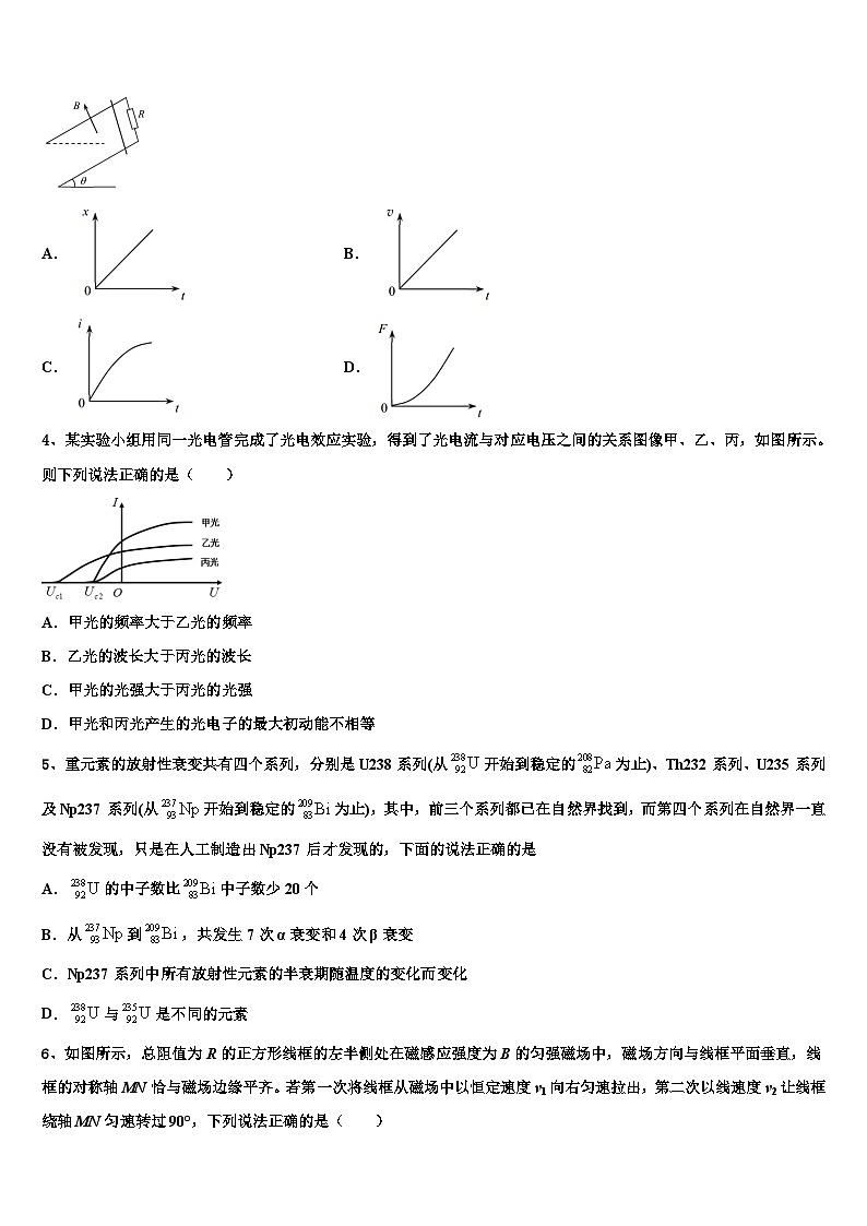 安徽省定远重点中学2026届高三冲刺模拟物理试卷含解析第2页