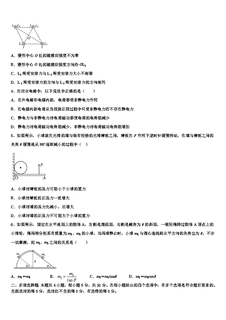 安徽省阜阳市太和第一中学2026届高三第二次模拟考试物理试卷含解析第2页