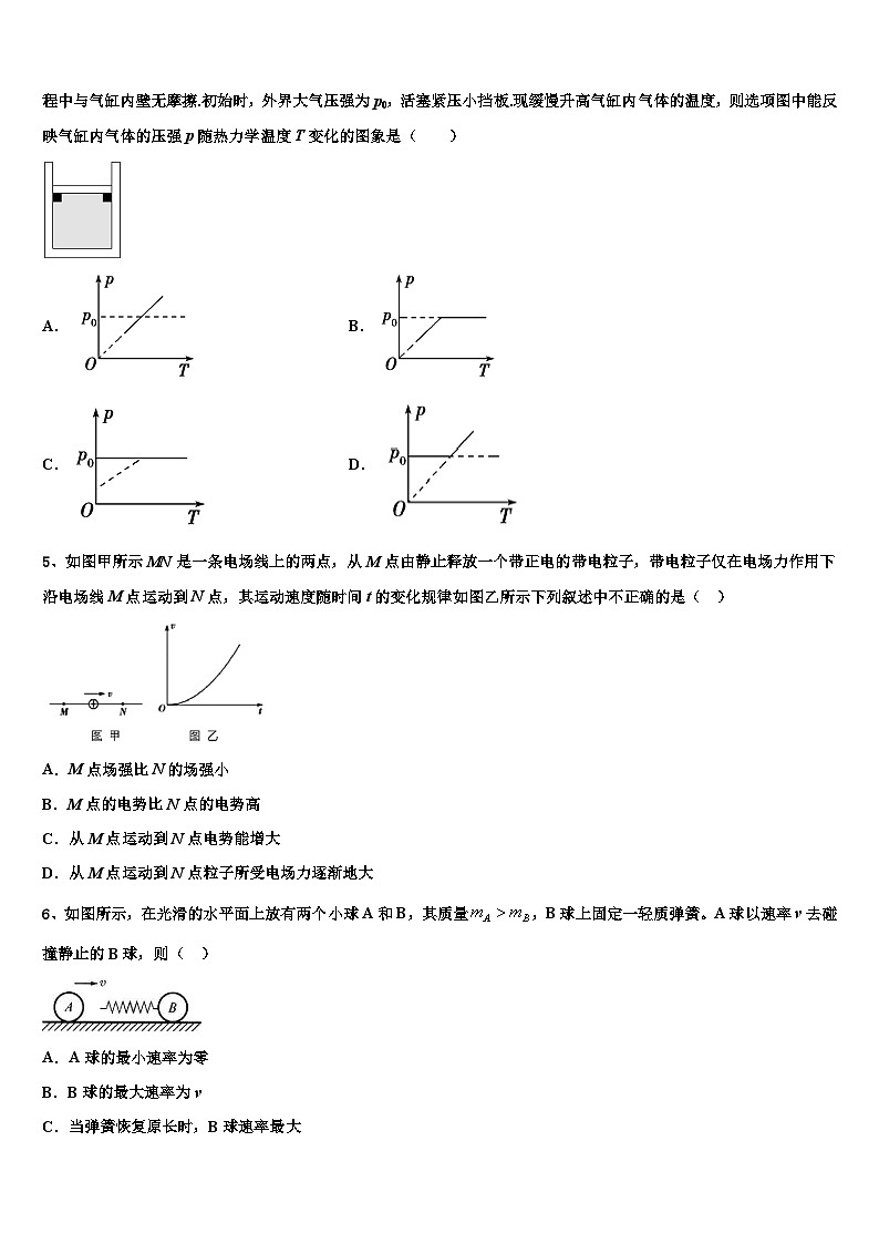 安徽省砀山县二中2026届高三最后一模物理试题含解析第2页