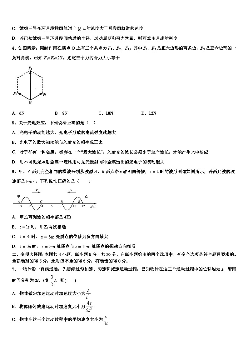 安徽省定远启明中学2026届高三下第一次测试物理试题含解析第2页