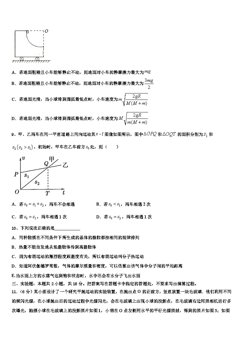 安徽省合肥市第六中学2026届高考物理五模试卷含解析第3页