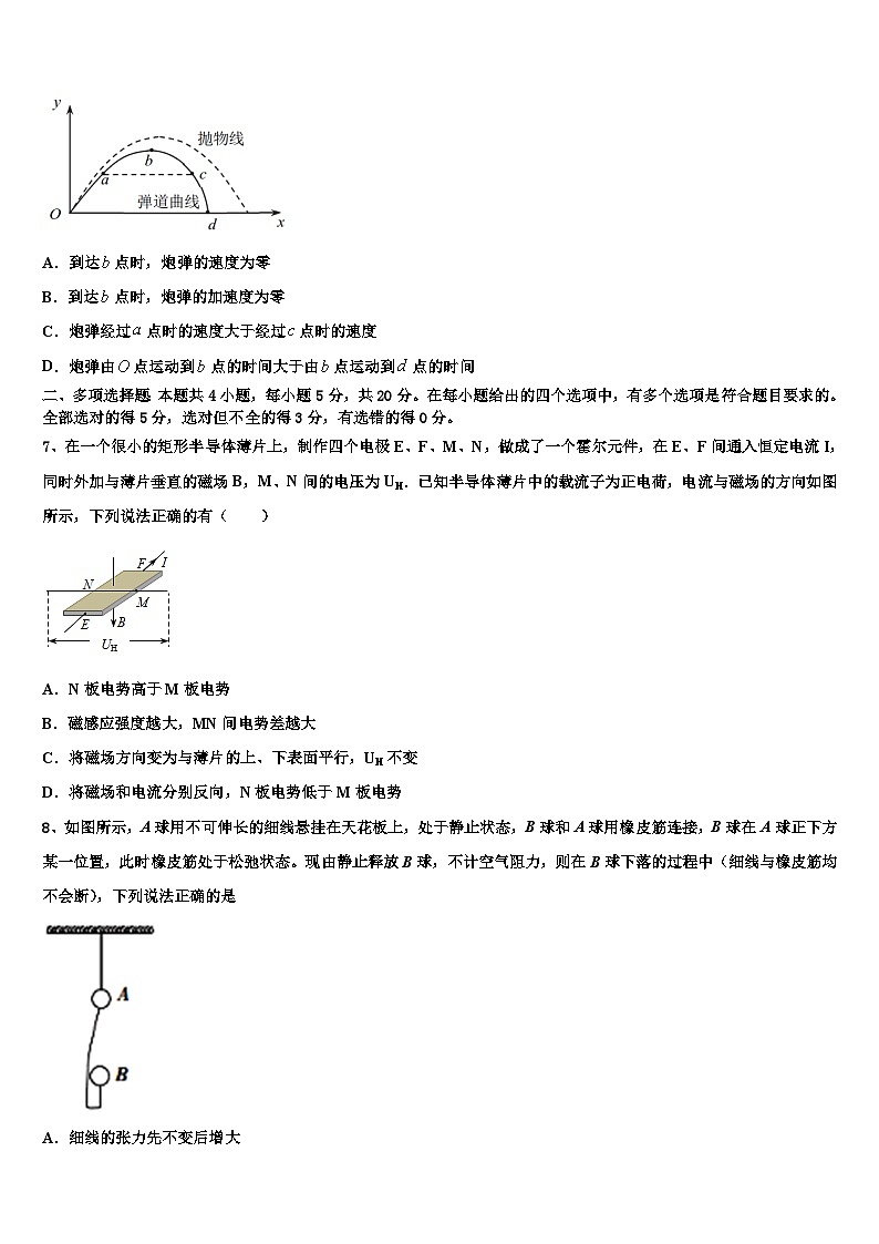 安徽省合肥市第二中学2026届高考冲刺模拟物理试题含解析第3页