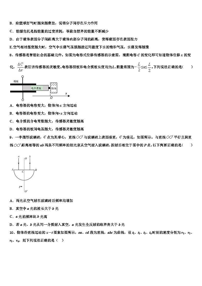 安徽省合肥市六校联盟2026届高考考前模拟物理试题含解析第3页