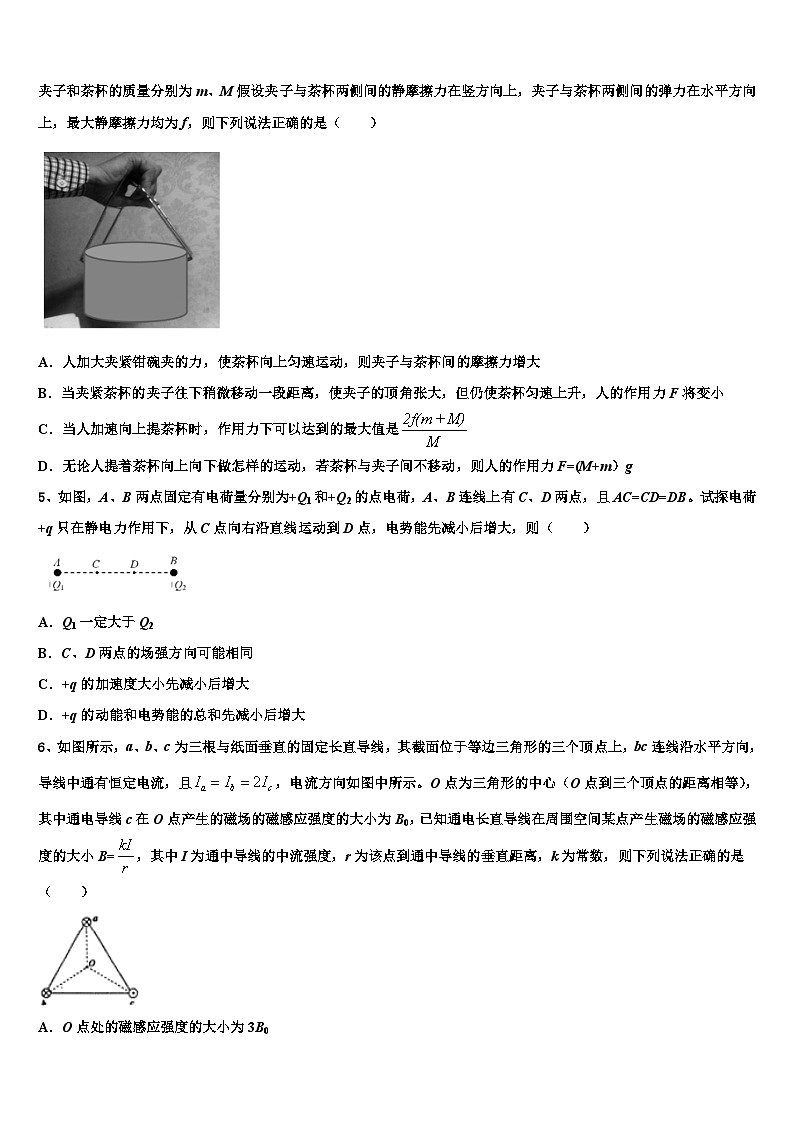安徽省合肥市六校联考2026届高三下学期联考物理试题含解析第2页