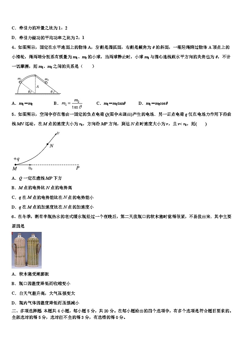 安徽省合肥市第八中学2026届高三下学期联合考试物理试题含解析第2页