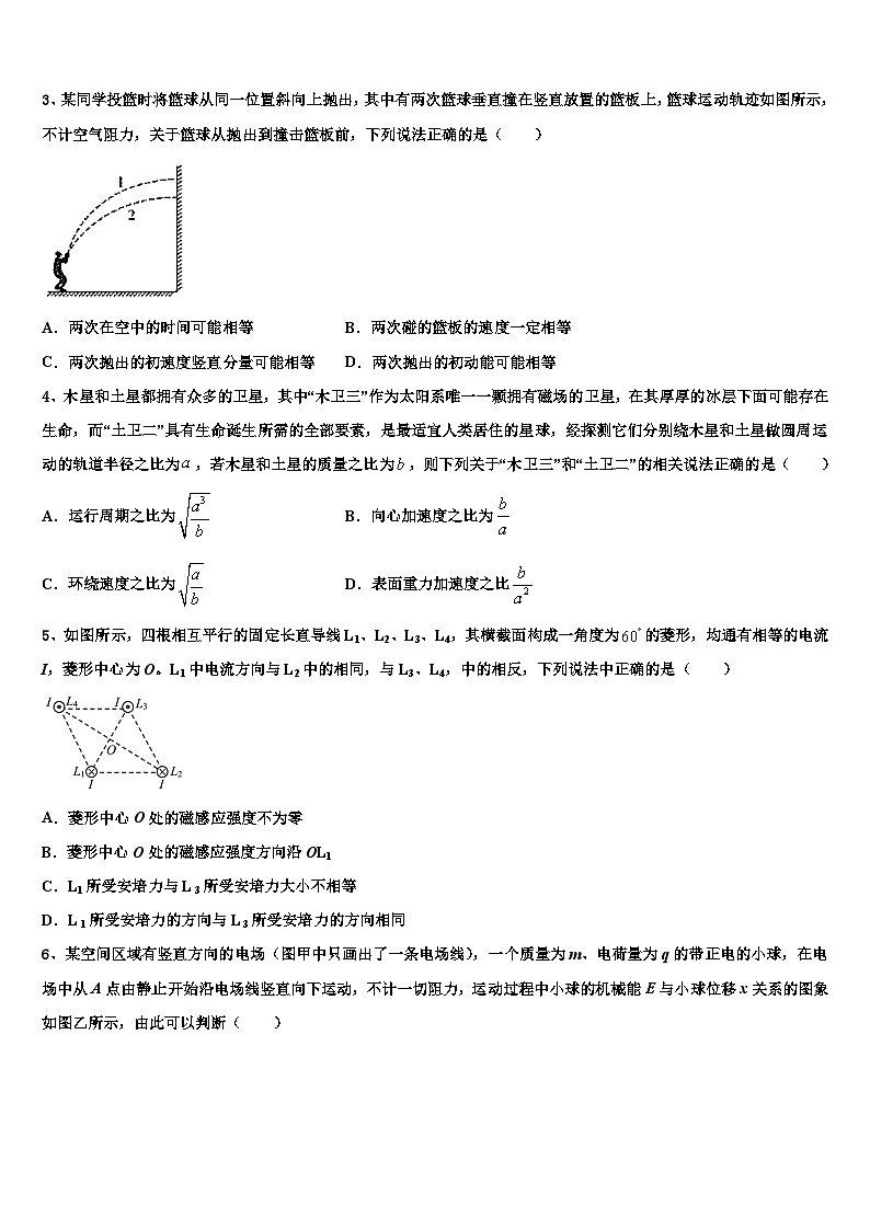 安徽省合肥三十五中2026届高三下学期联考物理试题含解析第2页