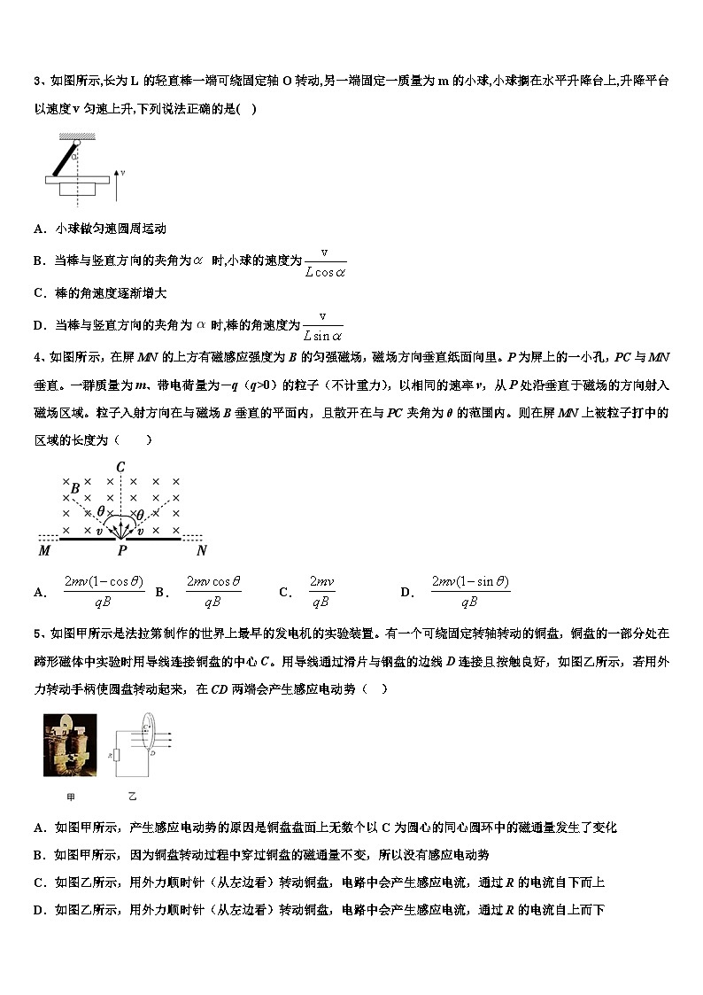安徽省合肥庐阳高级中学2026届高三下第一次测试物理试题含解析第2页