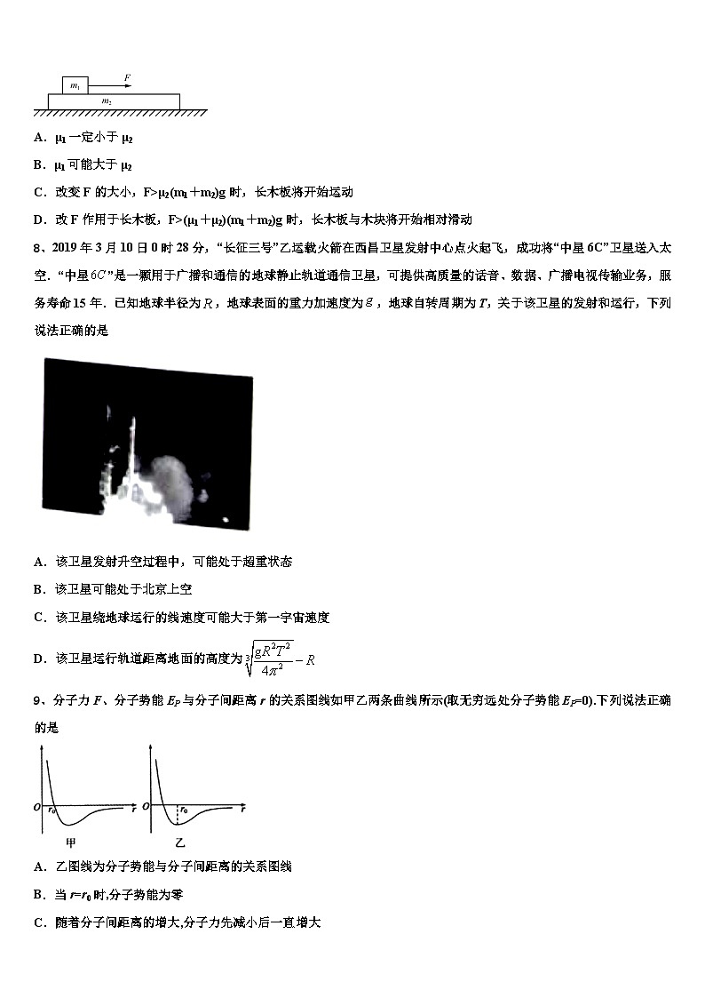 安徽省“皖南八校”2026届高三下学期第六次检测物理试卷含解析第3页
