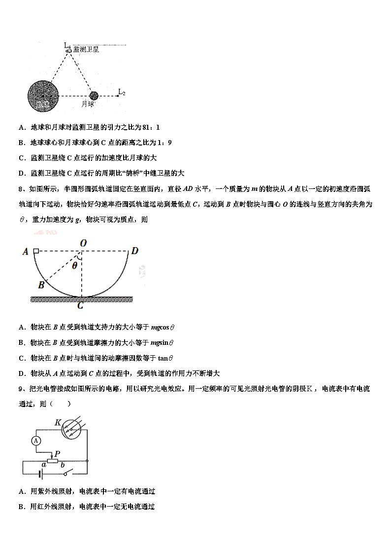 安徽省“庐巢六校联盟”2026届高三六校第一次联考物理试卷含解析第3页
