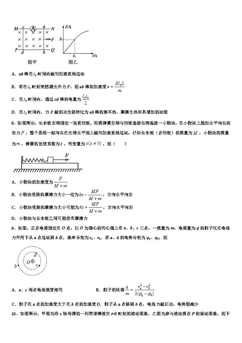 安徽省淮北市相山区淮北市第一中学2026届高考仿真模拟物理试卷含解析第3页