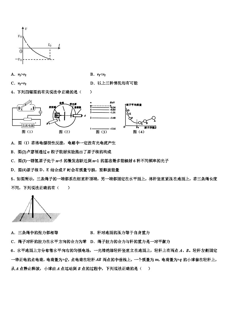 安徽省合肥市重点中学2026届高考压轴卷物理试卷含解析第2页