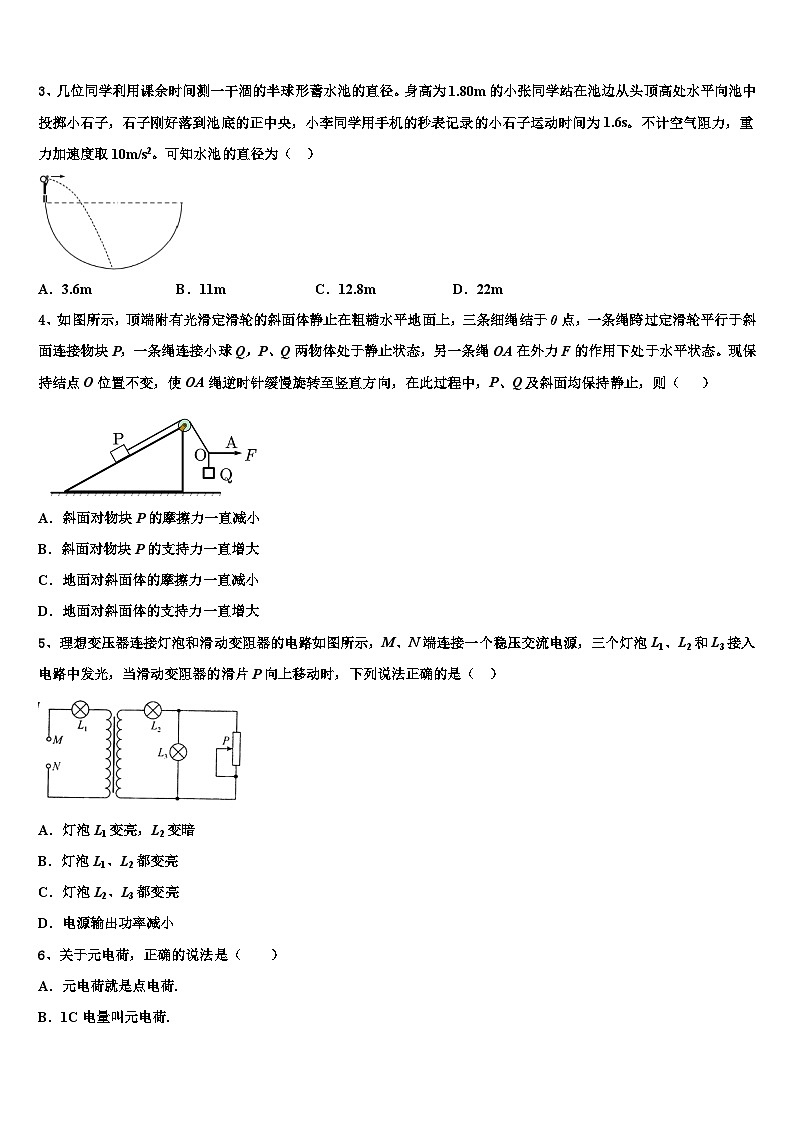 安徽省合肥一中，八中、六中2026届高考物理倒计时模拟卷含解析第2页