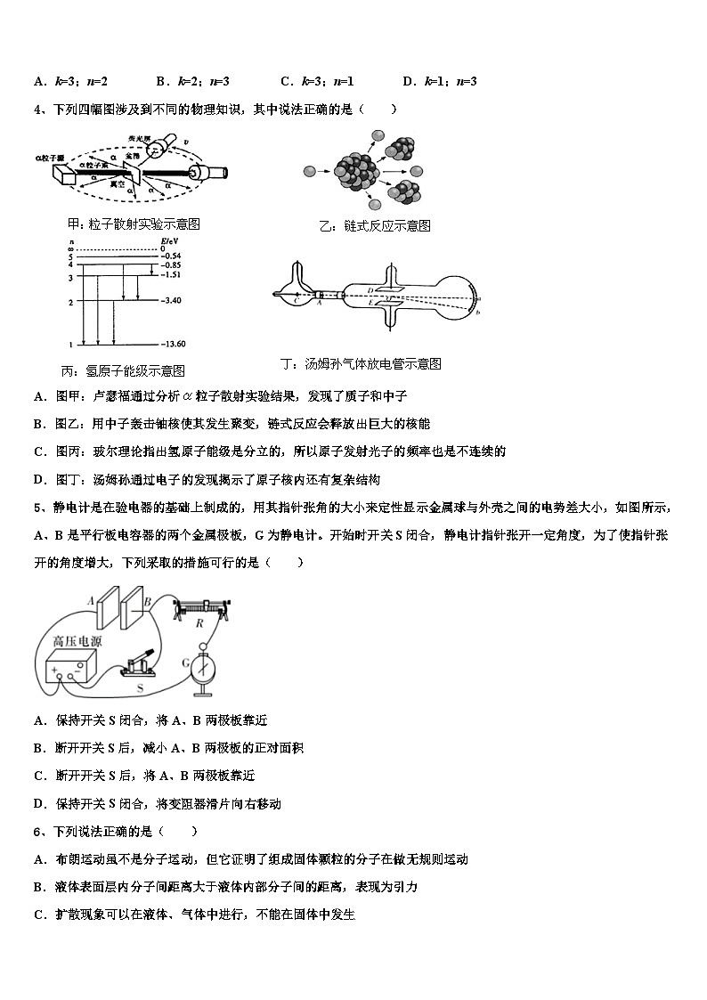 安徽省合肥一中、安庆一中等六校2026届高考物理二模试卷含解析第2页