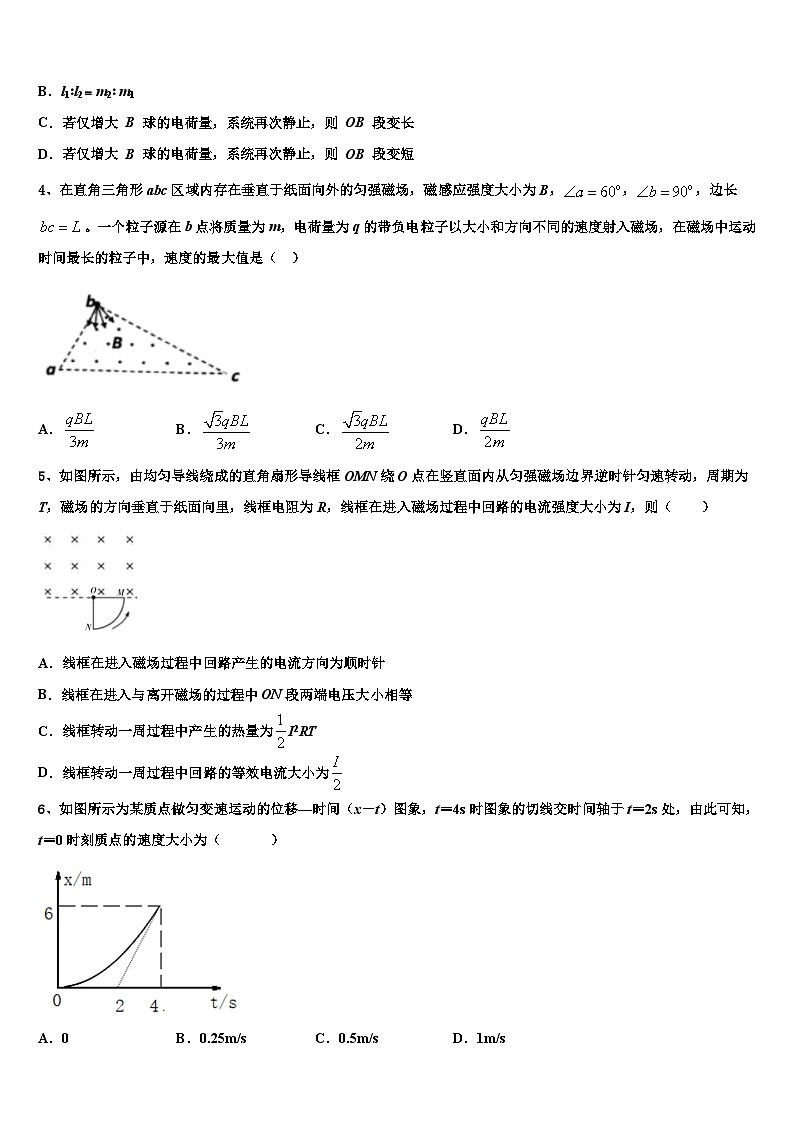 安徽省淮北师大学附属实验中学2026届高考临考冲刺物理试卷含解析第2页