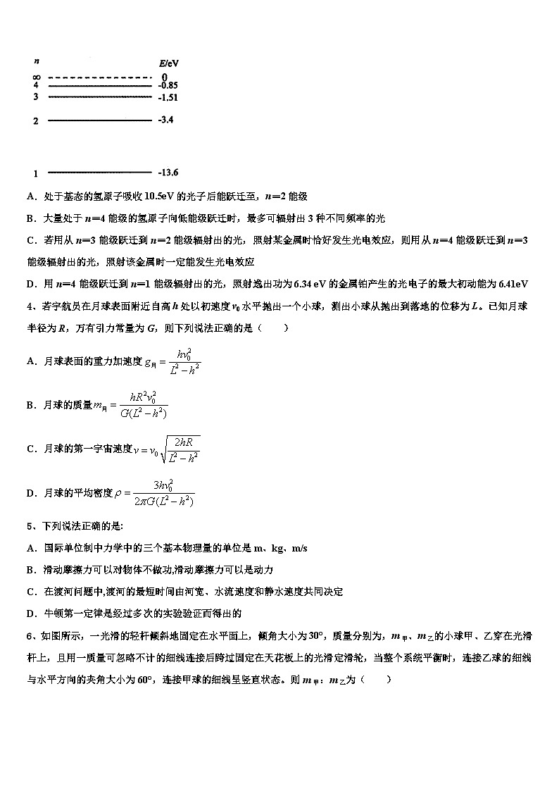 安徽省江淮名校2026届高考冲刺模拟物理试题含解析第2页
