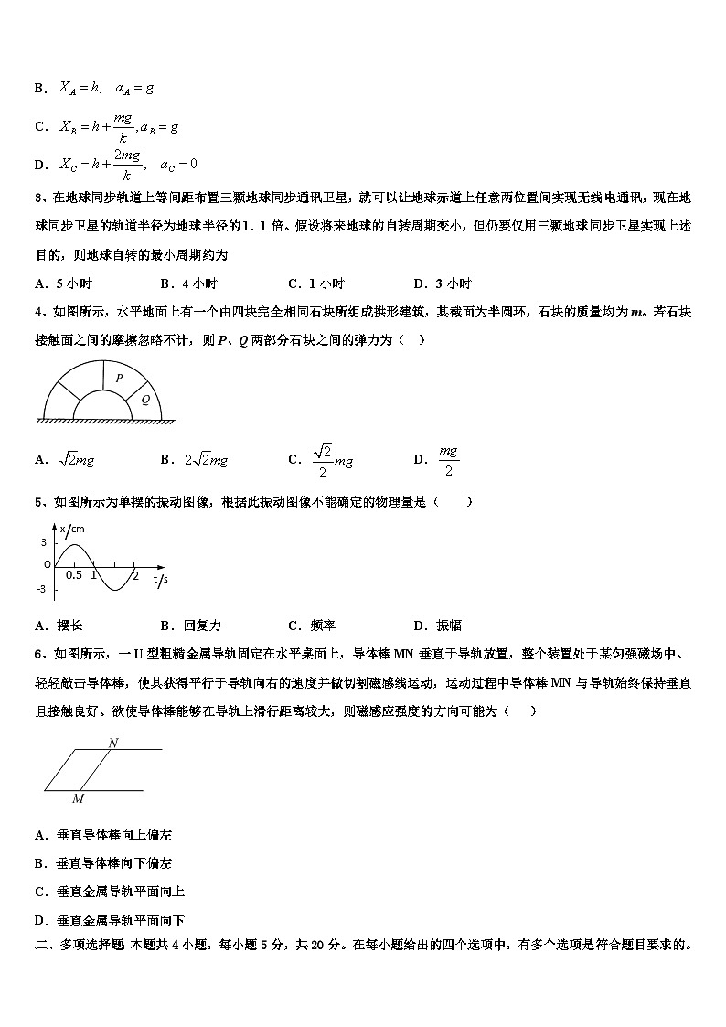 安徽省黄山市“八校联盟”2026届高考临考冲刺物理试卷含解析第2页