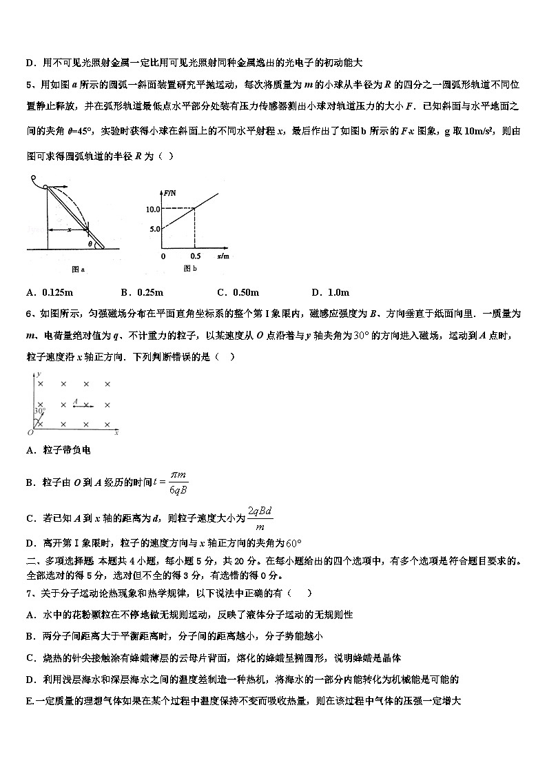 安徽省黄山市“八校联盟”2026届高考仿真模拟物理试卷含解析第2页