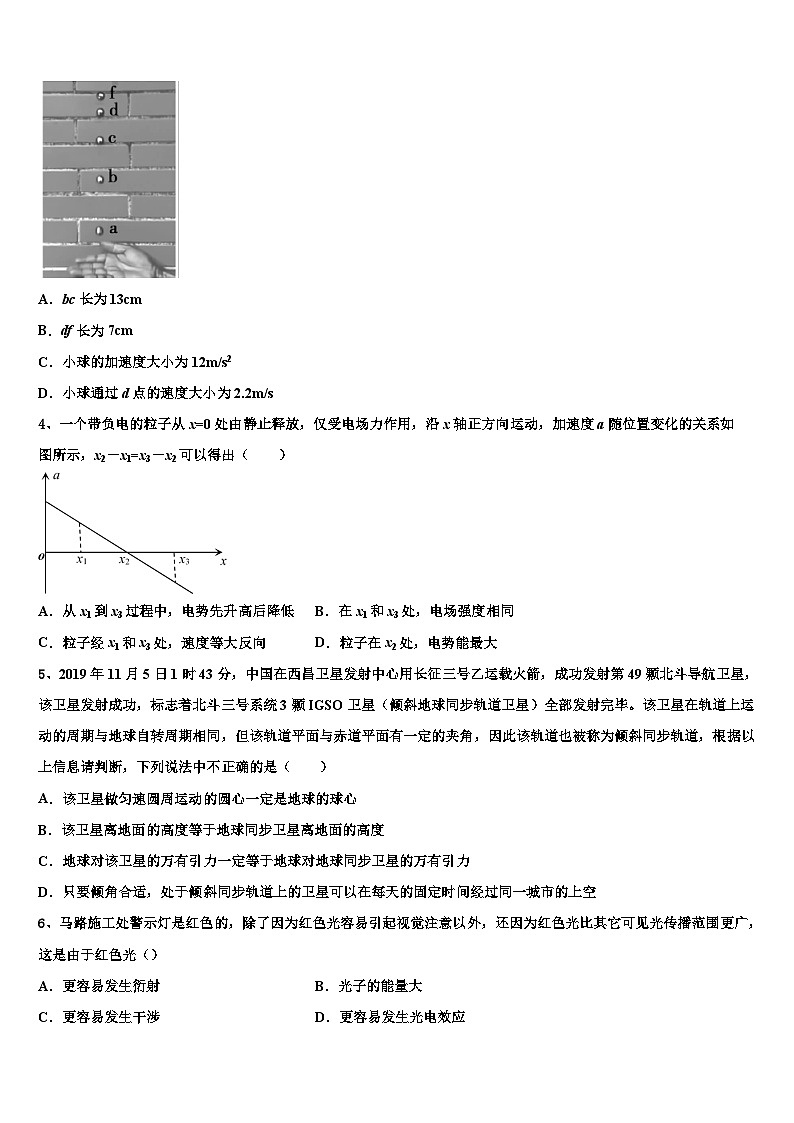 安徽省泗县双语中学2026届高考全国统考预测密卷物理试卷含解析第2页