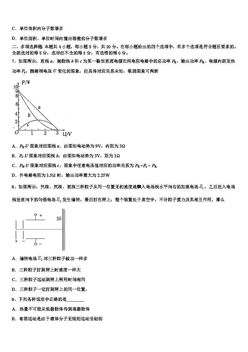 安徽省舒城县桃溪中学2026届高考物理倒计时模拟卷含解析第3页