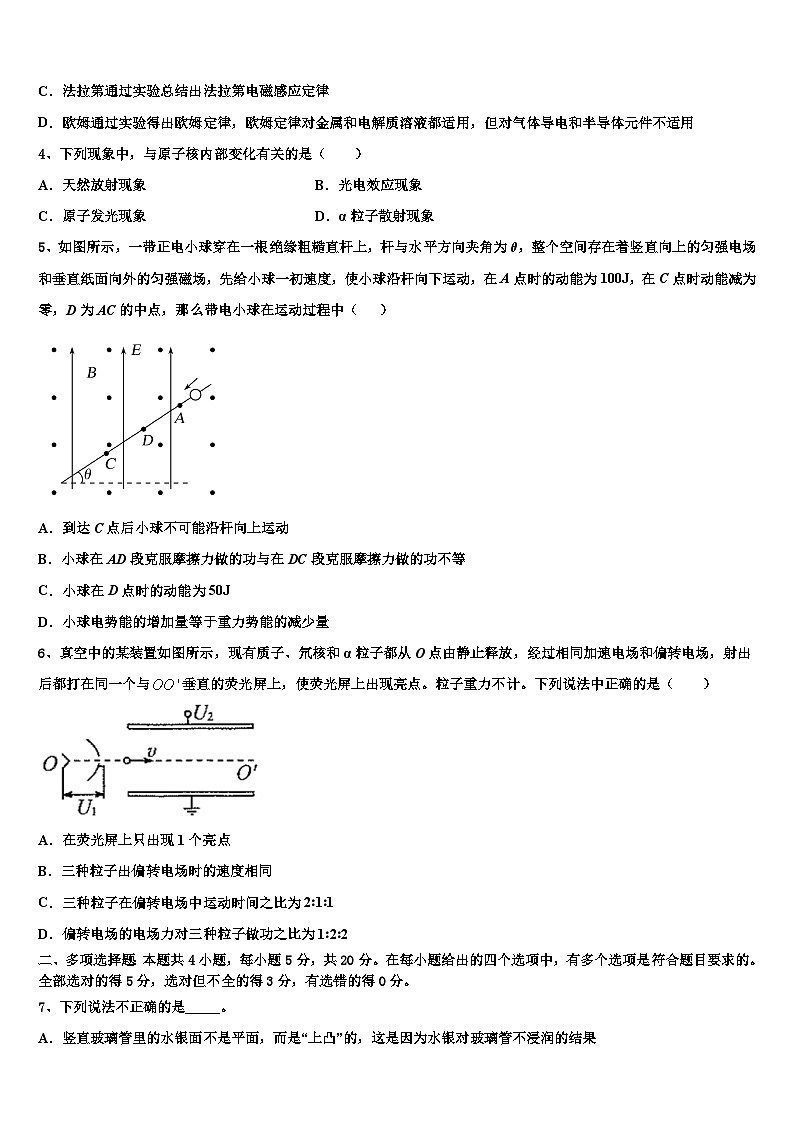 安徽省师大附中2026届高考仿真卷物理试题含解析第2页