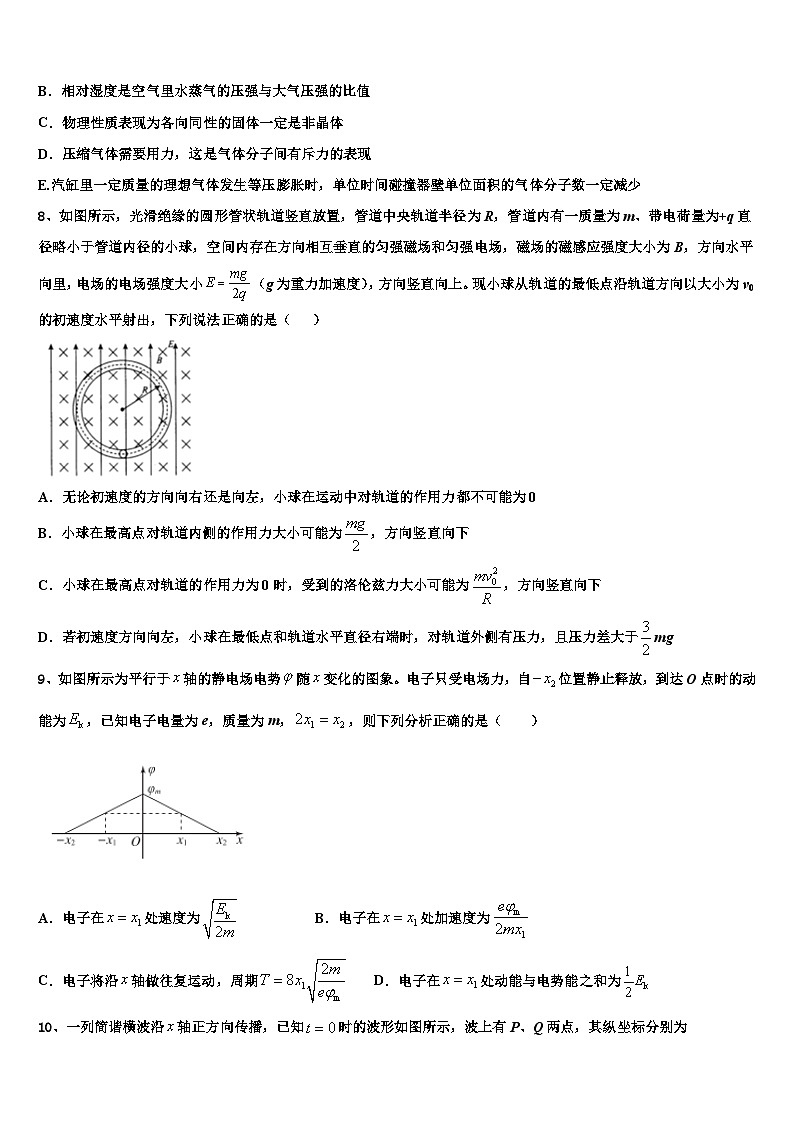 安徽省师大附中2026届高考仿真卷物理试题含解析第3页