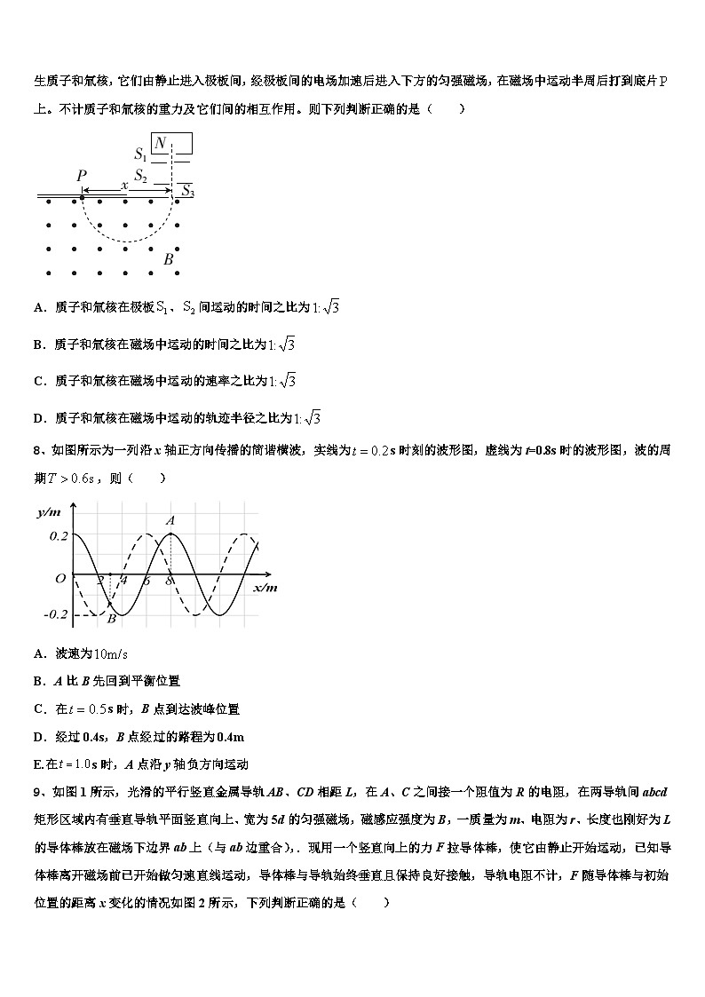 安徽省舒城县桃溪中学2026届高考仿真卷物理试题含解析第3页