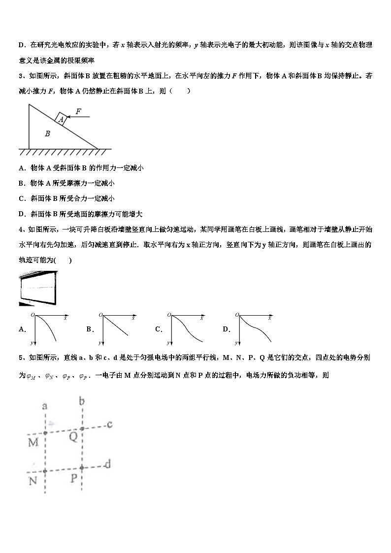 安徽省马鞍山市和县一中2026届高考仿真卷物理试卷含解析第2页