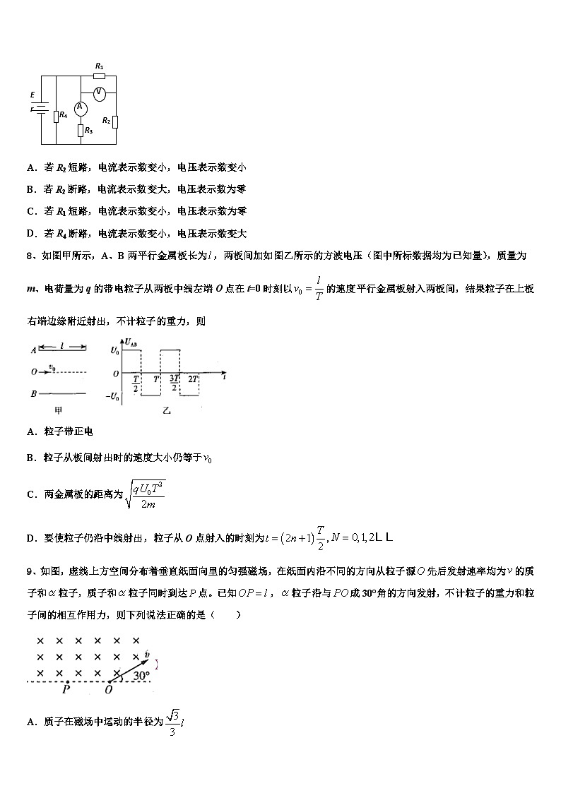 安徽省六安中学2026届高考仿真卷物理试题含解析第3页
