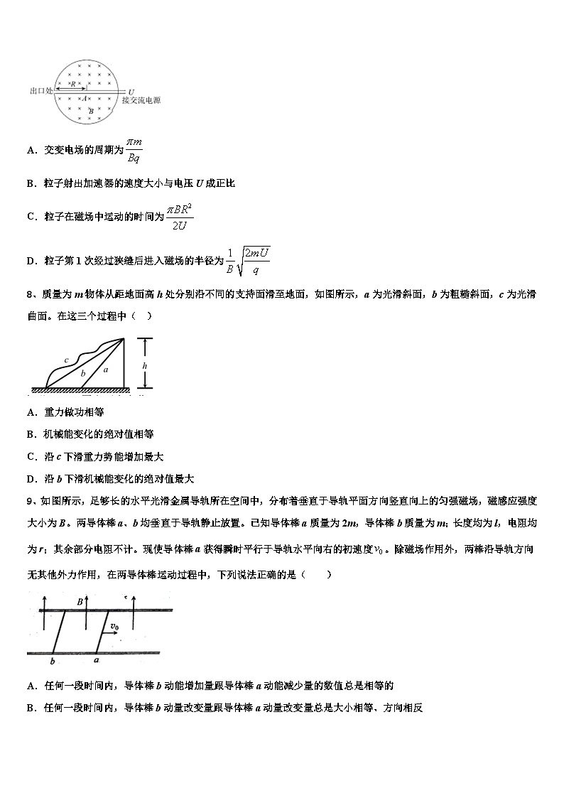 安徽省临泉县复读学校2026届高三第二次模拟考试物理试卷含解析第3页