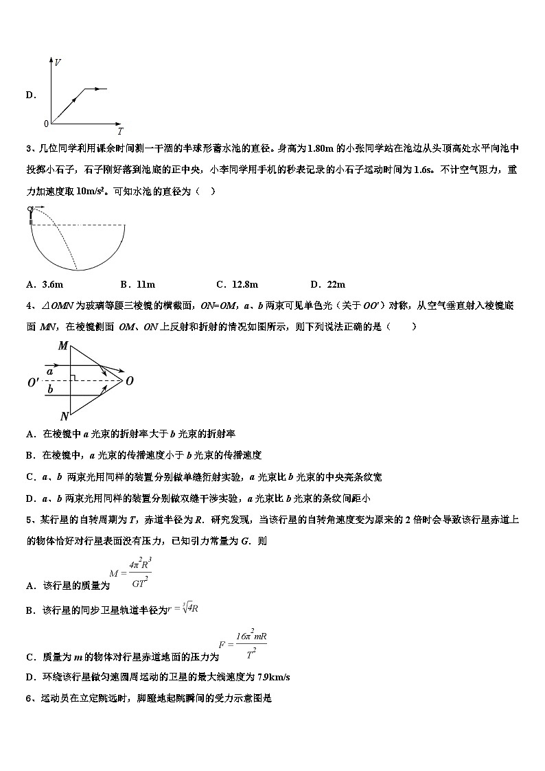 安徽省庐巢七校2026届高三下学期一模考试物理试题含解析第2页
