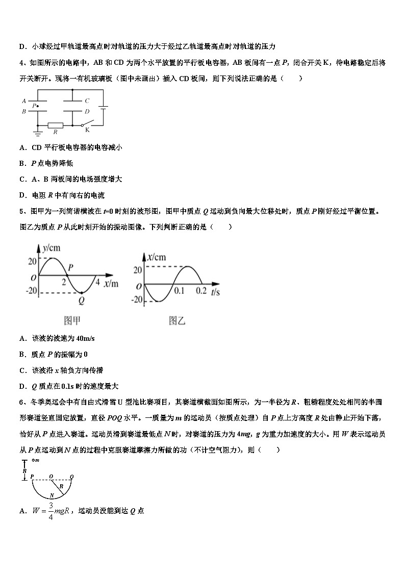 安徽省灵璧中学2026届高三压轴卷物理试卷含解析第2页