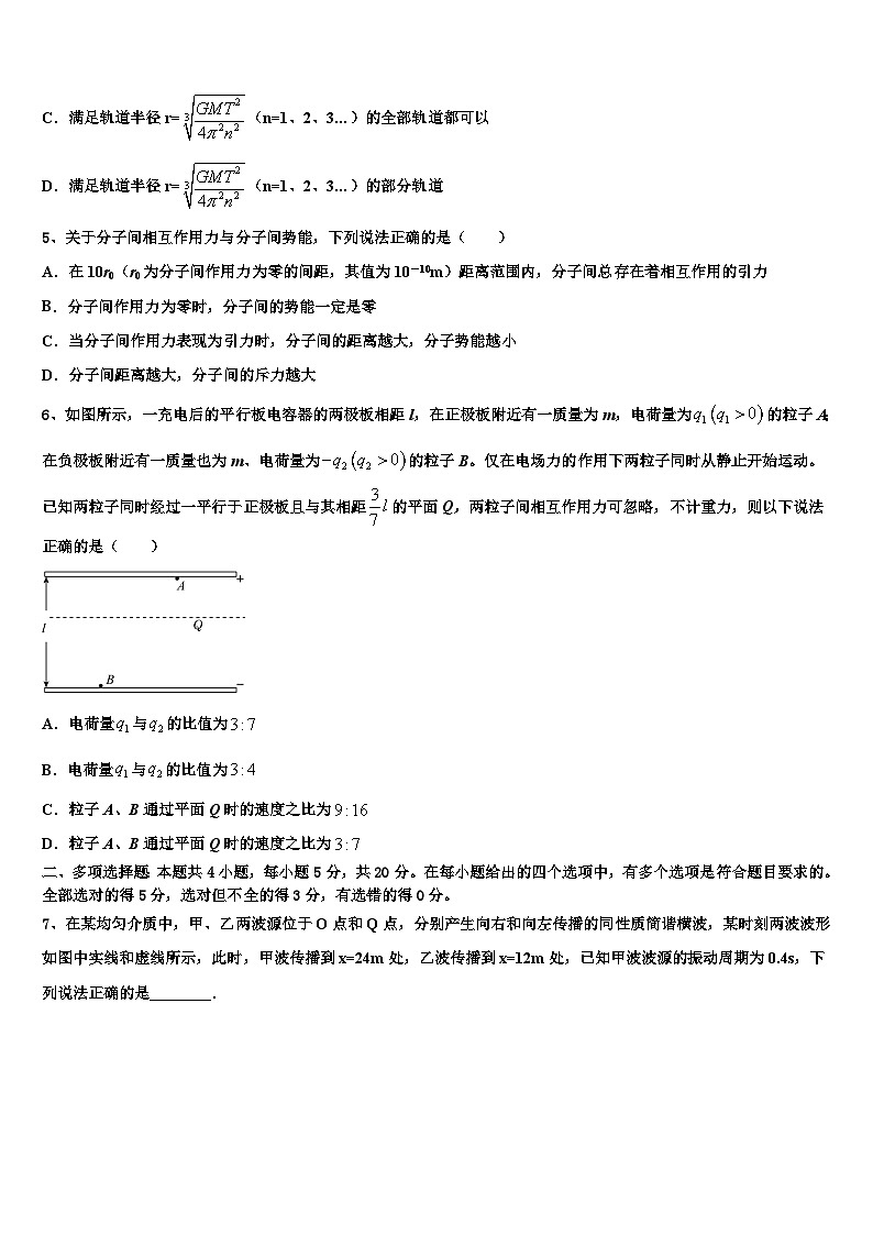 安徽省马鞍山二中2026届高三下学期一模考试物理试题含解析第2页