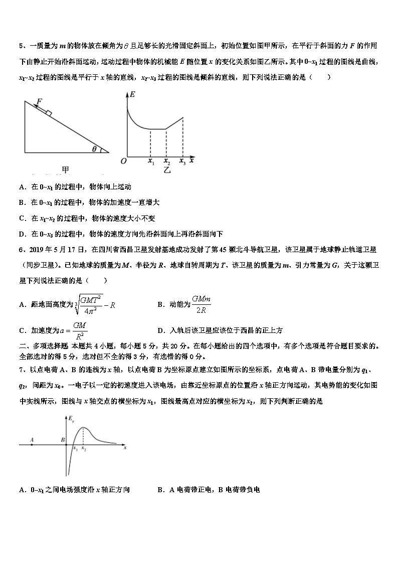 安徽省淮南一中等四校重点中学2026届高三（最后冲刺）物理试卷含解析第2页