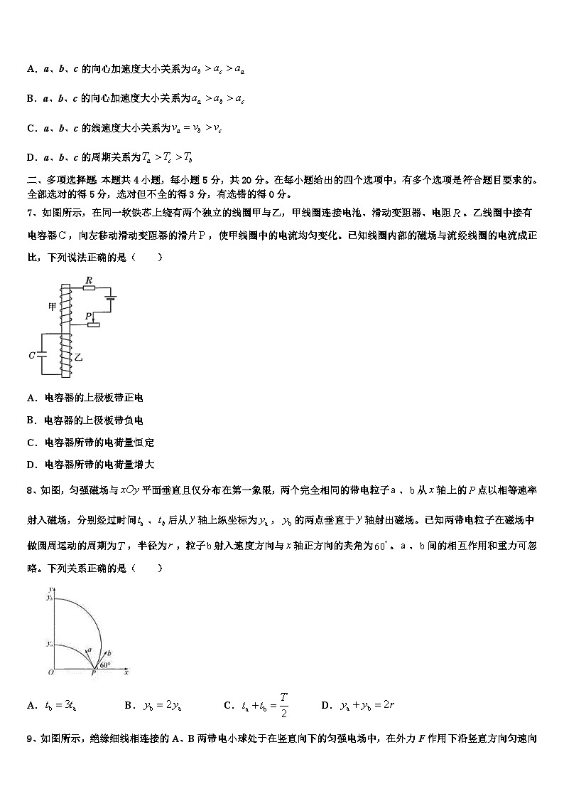 安徽省淮南市重点中学2026届高三最后一模物理试题含解析2第3页