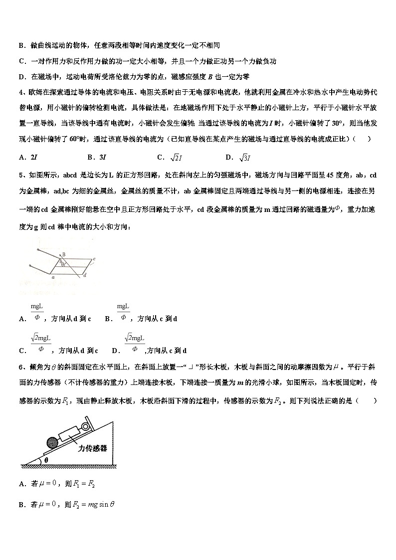 安徽省霍邱县正华外语学校2026届高三下学期第五次调研考试物理试题含解析第2页