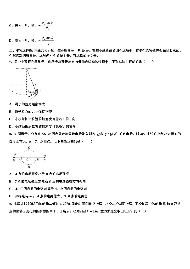 安徽省霍邱县正华外语学校2026届高三下学期第五次调研考试物理试题含解析第3页