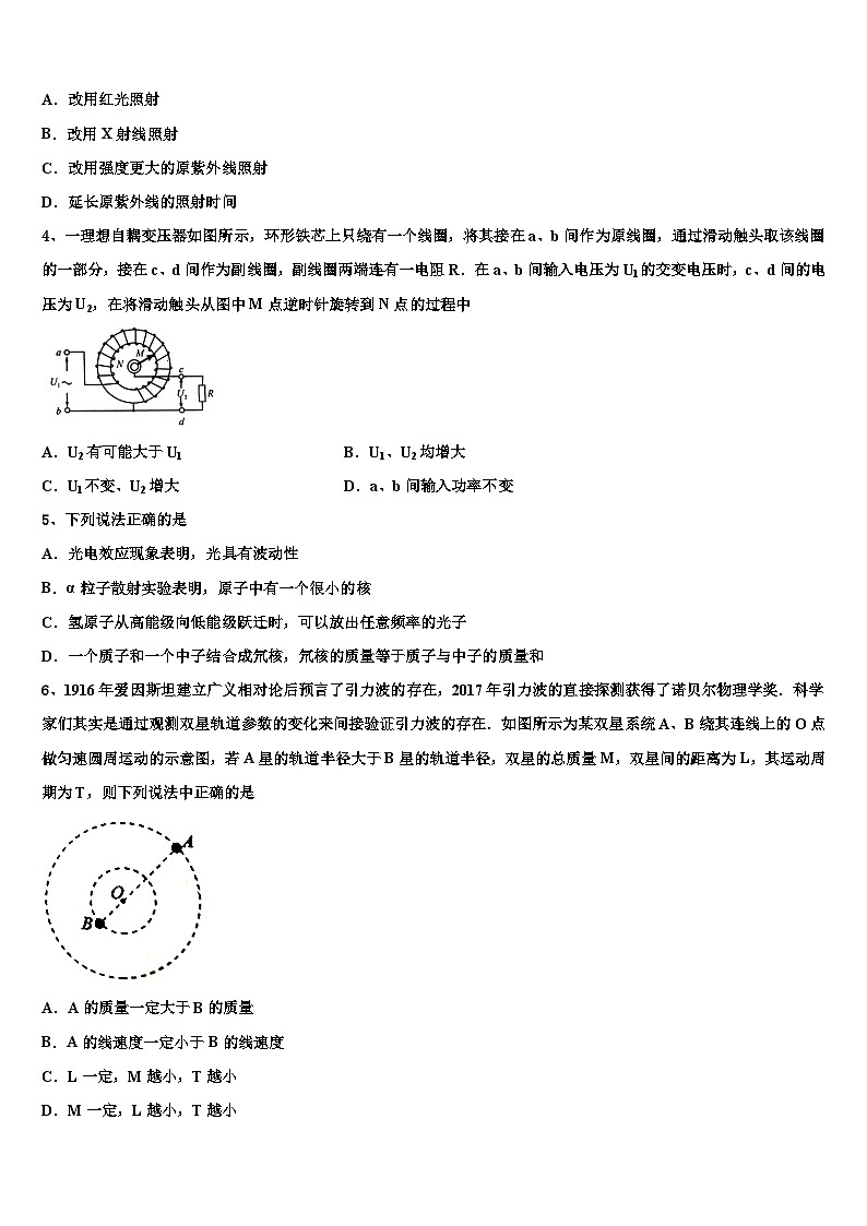 安徽省合肥一中2026届高三第二次模拟考试物理试卷含解析第2页